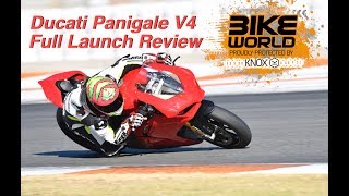 Ducati Panigale V4 Full Launch Review [upl. by Rehtnug]