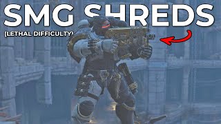 Space Marine 2 – Buffed Sniper SMG Damage SHREDS Chaos Solo Lethal Difficulty [upl. by Alburg]