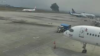 Deadliest Airplane crash caught on CCTV  Tribhuvan International Airport  NEPAL [upl. by Hartmunn]