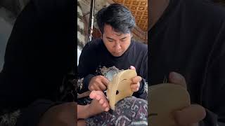 Proses pembuatan topeng  music budaya senibali kesenianbali topengbali wood [upl. by Analli]