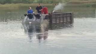 Alvis Stalwart mk2 Amphibious testdrive in river [upl. by Onil]