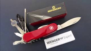 Wenger Bergeon 50 Evo Minathor Swiss Army Knife [upl. by Ahsasal]