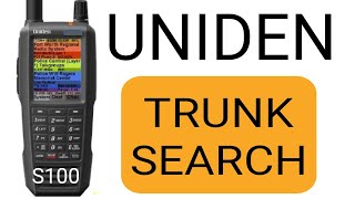 UNIDEN SDS100 HOW DO YOU SEARCH TRUNKED SYSTEMS [upl. by Christos]