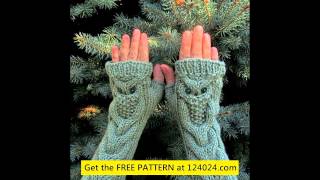 knitted gloves [upl. by Rus]