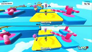 Wii2PLAY VS KoampBros STUMBLE GUYS again  SWITCHing Perspectives Splitscreen Shenanigans [upl. by Thad293]