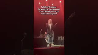 Rock Legend Patti Smith Covers Summertime Sadness In Honor Of Husband [upl. by Vowel]