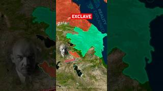 The Exclave At The Edge Of Europe 🔥shorts maps geography russia azerbaijan facts history [upl. by Bary]