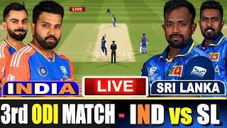 🔴 Live IND Vs SL 3rd ODI  Live Scores amp Commentary  India Vs Sri Lanka  2nd Innings [upl. by Minor243]