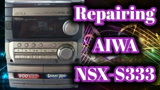 ✅AIWA Sound System CD Tray Repair Model NSXS333 English Subtitles💯🇺🇾🇦🇺🇨🇦🇬🇧🇺🇸 [upl. by Anitsirhk]