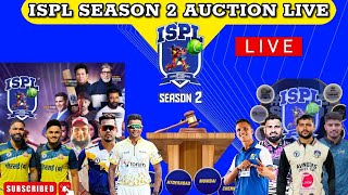 Ispl season 2 auction live ll ispl live auction [upl. by Nadean]