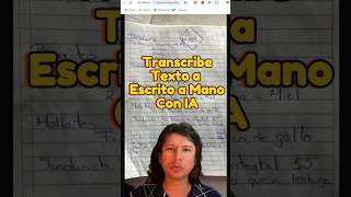 Transcripción Instantánea con IA ¡Convierte tus Escritos a Mano en Texto Digital [upl. by Malina17]