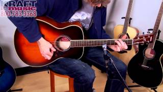 Kraft Music  Yamaha FS720S Acoustic Guitar Demo with Jake Blake [upl. by Ecertal]