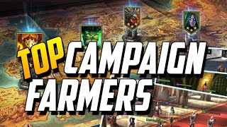 TOP CAMPAIGN FARMERS IN RAID SHADOW LEGENDS [upl. by Malka]