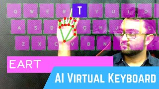 AI Virtual Keyboard using OpenCV  Computer Vision  CVZone [upl. by Wendell]