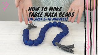 How to Make a Table Mala with Jumbo Recycled Glass Beads  The Bead Chest [upl. by Laurentium364]