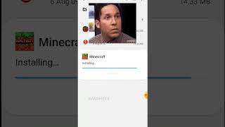 app not installed problem 🥺 i tried reinstall 💀 a minecraft 😀☠🤣   LOL   shortvideos shorts [upl. by Hairej]