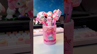 ASMR My Melody Stationery Organization 🎀🩷 sanrio pink [upl. by Corvin]