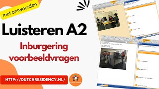 2024 luisteren Inburgering A2  luisteren voorbeeldvragen met antwoorden [upl. by Hajar670]