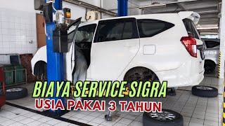 Berapa sih Biaya Service Sigra usia pakai 3 Tahun di bengkel Resmi [upl. by Nesnej]