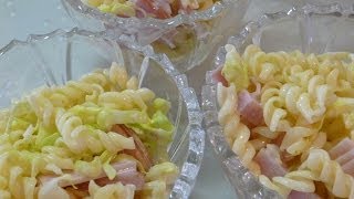 【レシピ】キャベツとマカロニのサラダ How to make macaroni salad of cabbage and [upl. by Enyar]