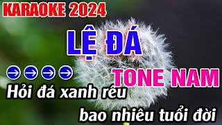 Lệ Đá Karaoke Tone Nam  Bb  Karaoke Đăng Khôi  Beat Mới [upl. by Gerald]