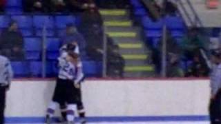 Miramichi Phantoms vs Dalhousie Rangers November 26th09 Fights Part 1 [upl. by Broucek]