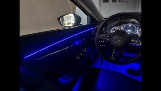 Mazda  How To AMBIENT led LIGHT install [upl. by Zarger]