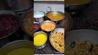 Todays Lunch Menu food lunch ricerecipe southindianfood tamilfood shorts [upl. by Nonnaer129]