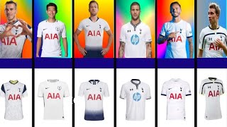 TOTTENHAM HOTSPUR HOME KIT EVOLUTION 🎽⭐⭐ 1995202425 SEASON [upl. by Nuajed567]