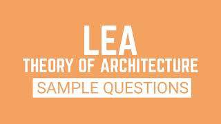 🏆 Architecture Licensure Examination ALE 📐  Theory Sample Questions [upl. by Ttayw]