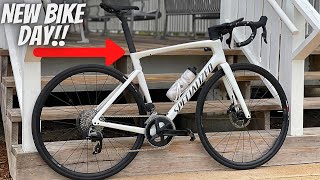 BIKE BUILD UNBOXINMG AND BUILDING MY NEW SPECIALIZED TARMAC SL7 COMP FINAL WEIGHT [upl. by Malita]