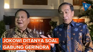 Saat Jokowi Ditanya Masuk Gerindra tapi Dijawab Prabowo [upl. by Nithsa89]