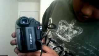 samsung mini dv digital cam 34 ft zoom camcorder review [upl. by Nalhsa]