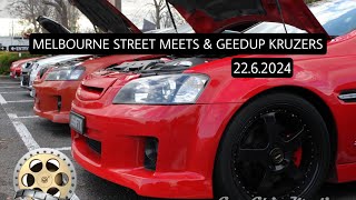 MELBOURNE’S STREET MEETS amp GEEDUP KRUZERS CAR MEET  BENVENUTI CUCINA IN THOMASTOWN 2262024 [upl. by Ylsel764]