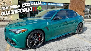 This 2022 Alfa Romeo Giulia Quadrifoglio In Verde Montreal Is MEAN and GREEN [upl. by Maren534]