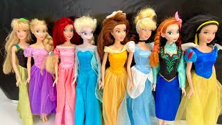 Looking For Disney Princess Mix Rainbow Dress 9 MYSTERY SURPRISES Dolls Satisfying Video ASMR [upl. by Acissj899]