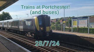 Trains and Buses at Porchester 28724 4K 60fps [upl. by Rhines]