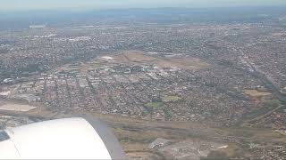 Qantas Airlines Melbourne Tullamarine Airport Take off Run [upl. by Lulu]