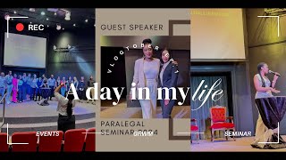 Day in the Life of a Candidate Attorney  Paralegal Seminar  GRWM  vlogtober Epi 1 [upl. by Shulamith492]