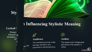 Lecture 4 Stylistic Meaning of Lexical and Expressive Means [upl. by Gilead]