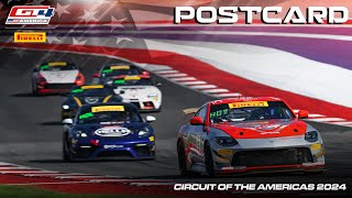 POSTCARD  Circuit of The Americas  Pirelli GT4 America 2024 [upl. by Yankee173]