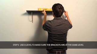 HOW TO fixing a Duraline bracket to your wall  English [upl. by Ike]