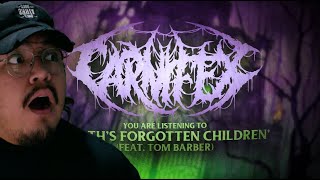 1ST LISTEN REACTION CARNIFEX  Deaths Forgotten Children feat Tom Barber of Chelsea Grin [upl. by Atekram]