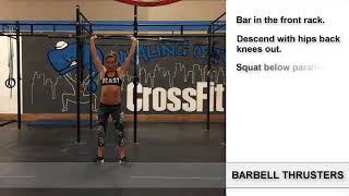 TTSL Daily Movement  How To Do Barbell Thrusters [upl. by Kroll]