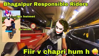 🤡CHAPRI RIDERS OF BHAGALPUR Reality 🤡SILKROAD RIDER ☠️ ll Riding community is in ⚠️ ❌ ❌ [upl. by Benioff3]