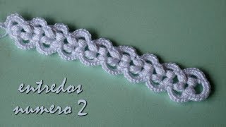 DIY  Como hacer un entredos de crochet  numero 2 How to make an entredo  number 2 [upl. by Nissensohn521]