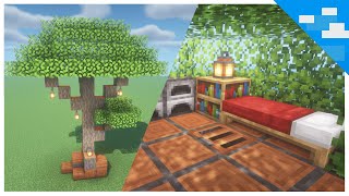 Minecraft How To Build A Savanna Treehouse Acaica [upl. by Narot806]