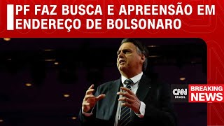 PF faz busca e apreensão em endereço de Bolsonaro  CNN NOVO DIA [upl. by Salangi]