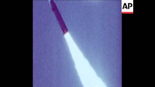 UPITN 28 5 77 TRIDENT MISSILE LAUNCH [upl. by Ynolem]