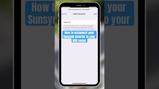 🛜 How to guide for reconnecting your sunsynk inverter to your new WiFi network Sunsynk Guide [upl. by Roberta930]